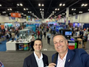 ISC West 2026 AI Codepad - Eight Development Showcases Next-Generation Intelligent Interfaces Jason and Liam on the show floor at ISC West 2026