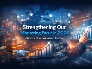 Analytics dashboard and global network visualisation highlighting Eight Development’s international growth strategy.