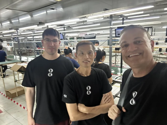 Eight Development team members visiting the Thailand production facility during the ELK OEM touchscreen platform manufacturing run.